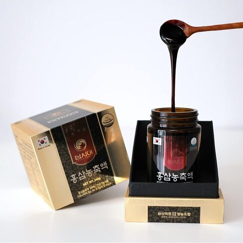 SAMSIDAE مستخلص الجينسينج الأحمر الكوري 240 جرام، تركيز نقي 100% من الجينسينج الأحمر. نمت في كوريا. دعم المناعة، واستعادة التعب، والقدرة على التحمل للرجال والنساء. in Kuwait