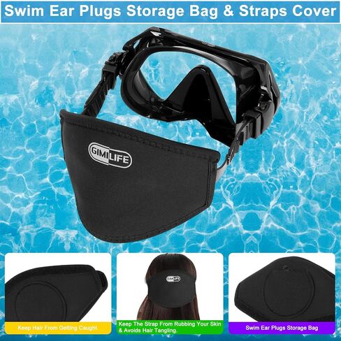 Adult Snorkeling Set, Gimilife 4 in 1 Diving Mask and Dry Top Snorkeling Gear for Audults Snorkeling Scuba Diving Swimming Travel in Saudi Arabia