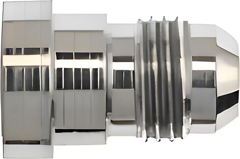 2406-16-12-IN-SS Stainless Steel Non-Swivel Straight Reducer, 1-5/16"-12 SAE x 1-1/16"-12 SAE Thread, Insert Only, 1" Female JIC x 3/4" Male JIC, 1.500" Hex, 1.880" Length in Saudi Arabia