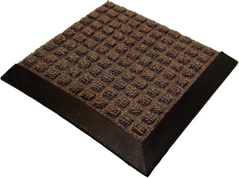 Durable Stop-N-Dry Indoor Rubber Backed Carpet Entrance Mat, 4' x 6', Charcoal in Saudi Arabia