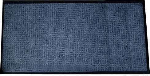 Durable Stop-N-Dry Indoor Rubber Backed Carpet Entrance Mat, 4' x 6', Charcoal in Saudi Arabia