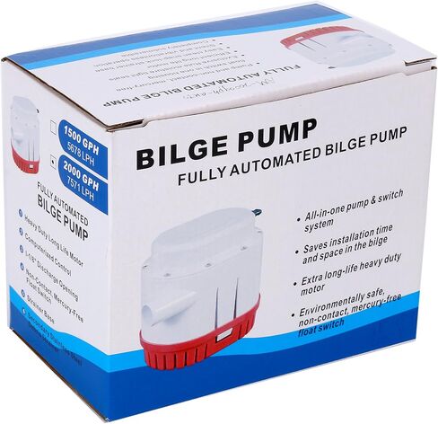 Amarine-made Automatic Submersible Boat Bilge Water Pump 12v 2000gph Auto with Built-in Float Switch in Saudi Arabia