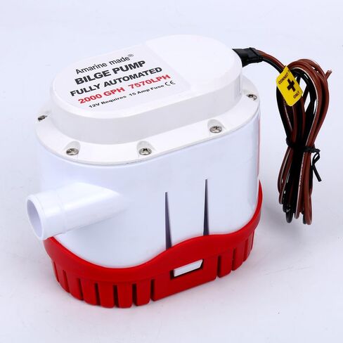 Amarine-made Automatic Submersible Boat Bilge Water Pump 12v 2000gph Auto with Built-in Float Switch in Saudi Arabia