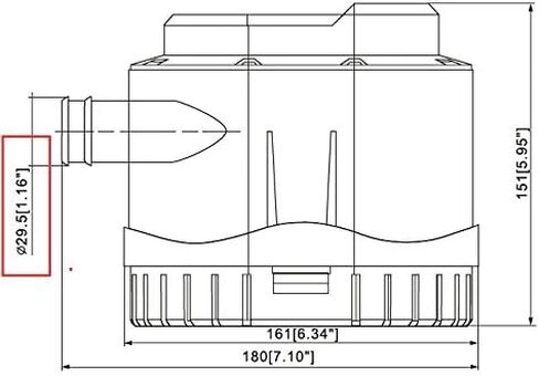 Amarine-made Automatic Submersible Boat Bilge Water Pump 12v 2000gph Auto with Built-in Float Switch in Saudi Arabia