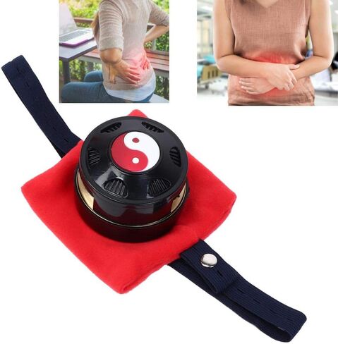 Moxibustion Box, Copper Adjustable Body Warm Moxibustion Box with Insulation Cloth Cover and Vent for Arthritis Pain Relive, Neck Knee Joint Pain Relieve in Saudi Arabia