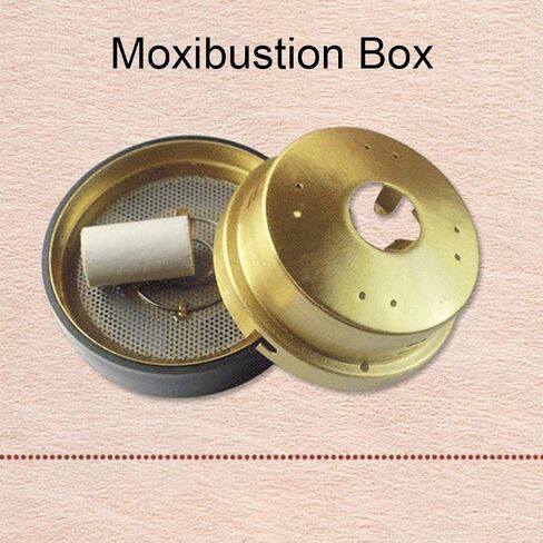 Moxibustion Box, Copper Adjustable Body Warm Moxibustion Box with Insulation Cloth Cover and Vent for Arthritis Pain Relive, Neck Knee Joint Pain Relieve in Saudi Arabia