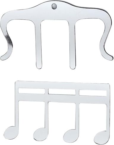 2 Pcs Metal Music Book Clip and Page Holder, Silver Book Clip for Reading, Piano Sheet Music Holders Sheet Music Holders for Piano, Keyboard, Stands, and Books in Kuwait