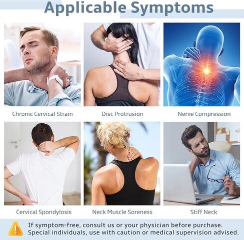 دعامة الرقبة لتخفيف آلام عنق الرحم، نقالة للرقبة قابلة للتعديل لتخفيف العمود الفقري العنقي وتصحيح الوضع، تحافظ على ثبات الفقرات ومحاذاة، سهلة الارتداء، يمكن استخدامها في المنزل أو المكتب in Kuwait