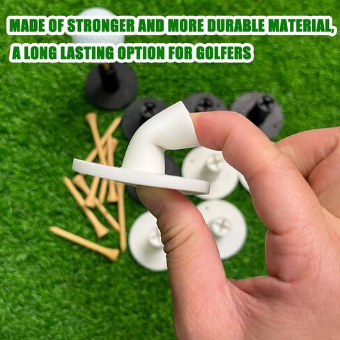 Rubber Golf Tees for Mats, Driving Range Tee, 10 Pack Golf Rubber Tee Holder Set Indoor Outdoor in Saudi Arabia
