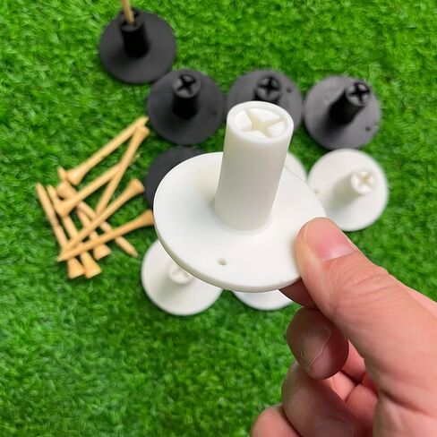 Rubber Golf Tees for Mats, Driving Range Tee, 10 Pack Golf Rubber Tee Holder Set Indoor Outdoor in Saudi Arabia