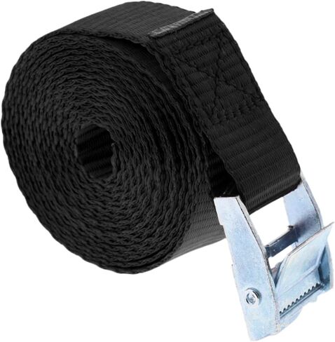 4PACK Black Lashing Straps Tie Down Strap with Heavy Duty Cam Lock Buckle with Zinc Alloy Lock Buckle, 2m x 25mm in Saudi Arabia