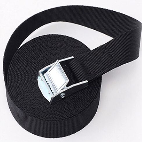 4PACK Black Lashing Straps Tie Down Strap with Heavy Duty Cam Lock Buckle with Zinc Alloy Lock Buckle, 2m x 25mm in Saudi Arabia