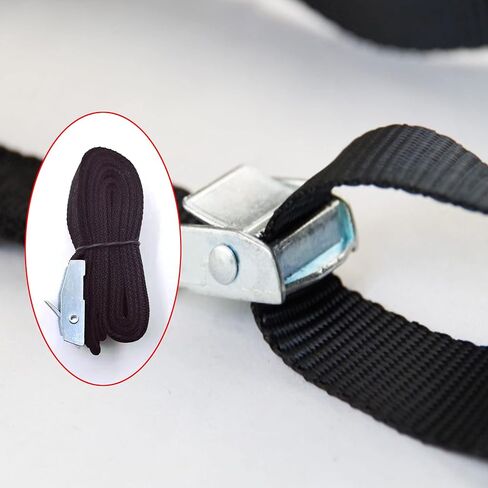4PACK Black Lashing Straps Tie Down Strap with Heavy Duty Cam Lock Buckle with Zinc Alloy Lock Buckle, 2m x 25mm in Saudi Arabia