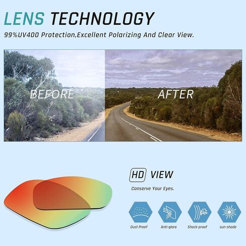 نظارات شمسية رياضية مستقطبة للرجال بإطار مرن لركوب الدراجات والجري والقيادة وصيد الأسماك والمشي لمسافات طويلة والرحلات in Kuwait