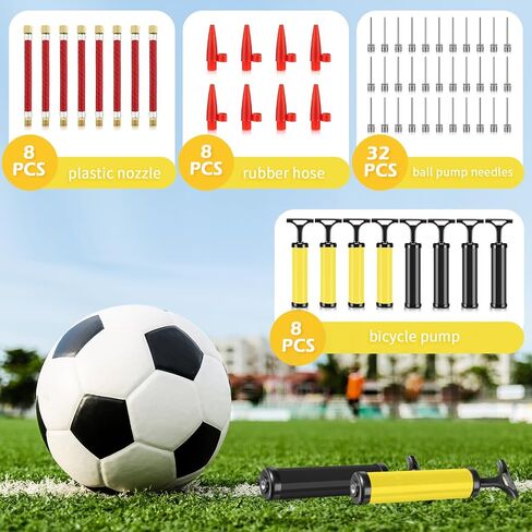 Chumia 8 Sets Ball Pumps Air Pump Bulk for Balls with Needle, Nozzle, Extension Hose Sports Ball Tool for Soccer Basketball Football Volleyball in Saudi Arabia