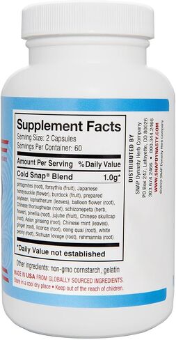 Cold Snap Herbal Supplement for Immune Support (120 Capsules) in Saudi Arabia