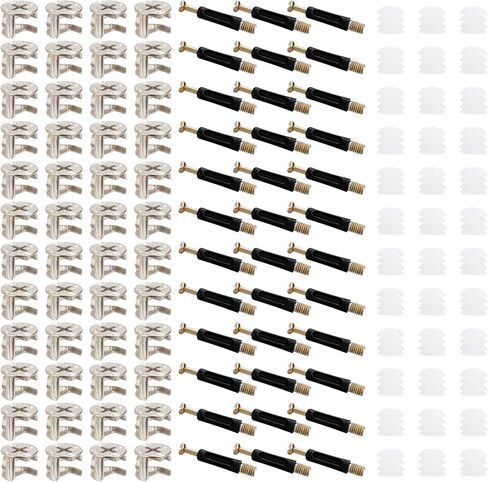 300 قطعة 3 في 1 مجموعة توصيل الأثاث كام تركيب كام قفل الجوز الأثاث ربط السحابة الترباس الجوز مجموعة لخزانة خزانة الربط in Kuwait