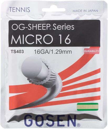 GOSEN OG-Sheep Micro, 16 Natural 40' All-Round Performance, Synthetic Tennis String in Saudi Arabia