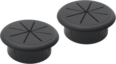 FDXGYH 2.0 inch(50mm) ABS Desk Grommet 2pcs Desktop Cable Hole Cover Plastic Grommet for Home and Office Desktop Wire Organizer [Black] in Saudi Arabia