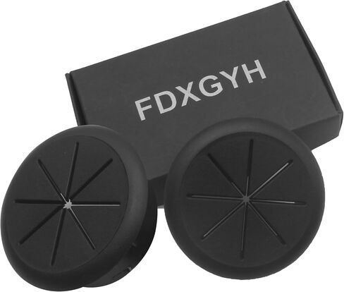 FDXGYH 2.0 inch(50mm) ABS Desk Grommet 2pcs Desktop Cable Hole Cover Plastic Grommet for Home and Office Desktop Wire Organizer [Black] in Saudi Arabia