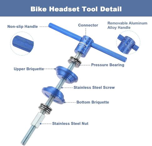Bike Headset Cup and Bottom Bracket Press Installation Tool, Bicycle Crank Removal Tool, Bicycle Repairing Accessories Bearing Installer in Saudi Arabia
