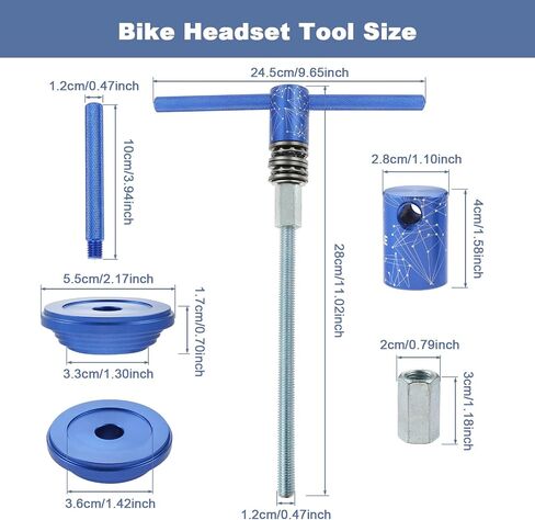 Bike Headset Cup and Bottom Bracket Press Installation Tool, Bicycle Crank Removal Tool, Bicycle Repairing Accessories Bearing Installer in Saudi Arabia