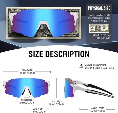 DUCO Sports Sunglasses for Men Women Fishing Cycling Mountain Bike Sun Glasses UV400 Protection 0042 in Saudi Arabia