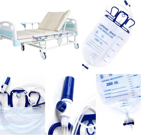 مجموعة 7 قطع من الواقي الذكري اللاتكس، ذاتية الغلق، ذاتية اللصق، سهلة الارتداء، حقيبة ساق 500 مل *1، كيس بول 2000 مل *1، تصريف سهل، لا ارتداد، لا تسرب (7 قطع/35 مم/1.38 بوصة) in Kuwait