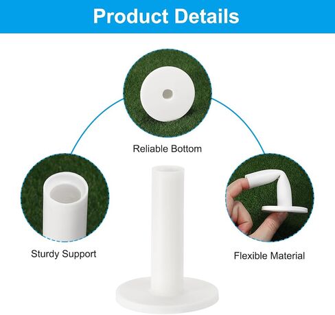 PATIKIL Rubber Golf Tee, Tall Training Driving Range Tee Stable Ball Holder for Outdoor Indoor Hitting Mats in Saudi Arabia