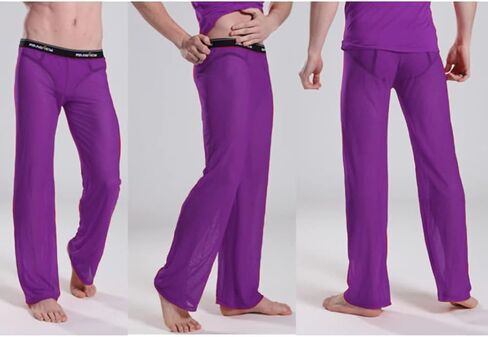 Mendove Mens Mesh See Through Home Lounge Pants Nightwear in Saudi Arabia