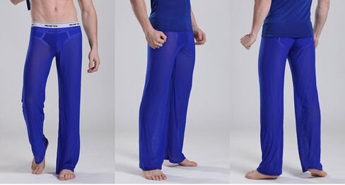 Mendove Mens Mesh See Through Home Lounge Pants Nightwear in Saudi Arabia