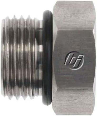 6408-20-O-SS تركيب أنبوب سداسي خارجي من الفولاذ المقاوم للصدأ، 1-5/8"-12 خيط SAE ORB، 1-1/4" ذكر على شكل O in Saudi Arabia