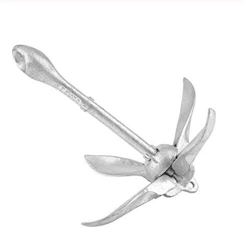 مرساة قوارب الكاياك المجلفنة القابلة للطي من ISURE MARINE 0.7 كجم/1.5 رطل - ملحقات القوارب لزوارق الكاياك والزوارق وألواح التجديف والحرف المائية الصغيرة in Saudi Arabia