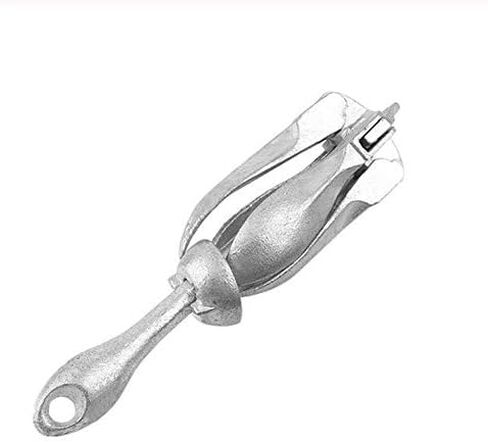 مرساة قوارب الكاياك المجلفنة القابلة للطي من ISURE MARINE 0.7 كجم/1.5 رطل - ملحقات القوارب لزوارق الكاياك والزوارق وألواح التجديف والحرف المائية الصغيرة in Saudi Arabia