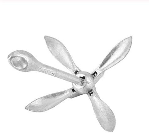 مرساة قوارب الكاياك المجلفنة القابلة للطي من ISURE MARINE 0.7 كجم/1.5 رطل - ملحقات القوارب لزوارق الكاياك والزوارق وألواح التجديف والحرف المائية الصغيرة in Saudi Arabia