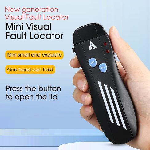 A-30G Fibe Visual Fault Locator Fiber Optic Kit 30KM VFL أدوات الألياف البصرية لاختبار كابل الشبكة جهاز اختبار كابل الألياف البصرية متر يتكيف مع واجهة LC/FC/SC/ST مع محول LC in Saudi Arabia