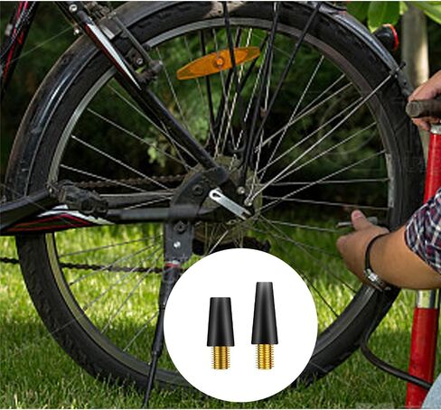 19Pcs Bicycle Valve Adapter Kits, Bike Tire Valve Adapter includes Ball Pump Needles Inflatable Needles Air Pump Needles Caps for All Bike, Sports Ball and Inflatable Equipment in Saudi Arabia