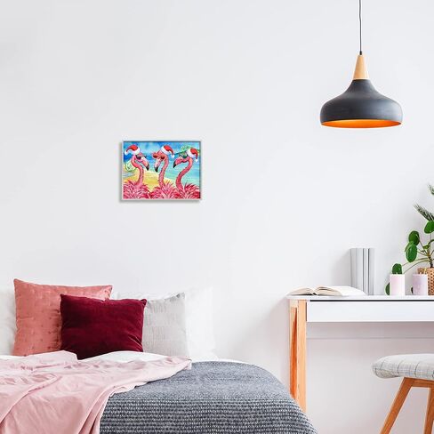 Stupell Industries Holiday Lights Flamingos Beach Framed Wall Art, Design by Paul Brent in Saudi Arabia