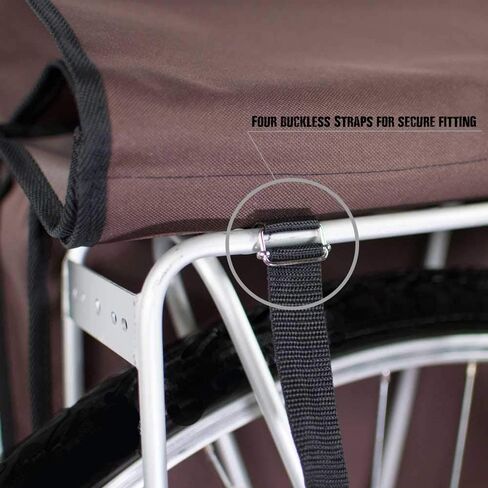 BikyBag Classic - Bike Double Bag, Stylish and Colorful Double Panniers (Brown Daisy) in Saudi Arabia