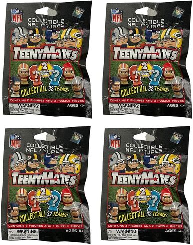 مجموعة هدايا الحفلات من سلسلة Teenymate من حيوانات الحفلات (1) 2012 من NFL Figures Blind Bag - 4 عبوات - 8 أشكال إجمالية in Saudi Arabia