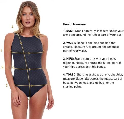 Gottex Harbourside Women’s Textured Square Neck One Piece Swimsuit with Soft Cups and Tummy Control Beachwear Essential in Saudi Arabia