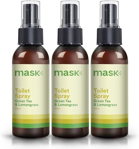 Mask Toilet Spray - Travel Size Bathroom Spray, Pack of 3, Odor Neutralizer Spray, Poop Spray Odor Eliminator, Bathroom Air Freshener, Bathroom Deodorizer - Champagne & Strawberries Scent, 10.2 Fl Oz in Saudi Arabia