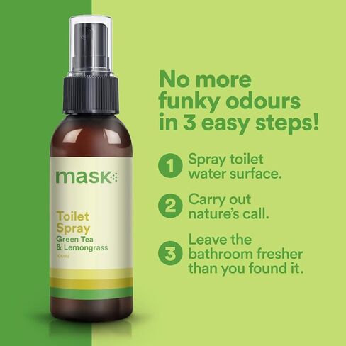 Mask Toilet Spray - Travel Size Bathroom Spray, Pack of 3, Odor Neutralizer Spray, Poop Spray Odor Eliminator, Bathroom Air Freshener, Bathroom Deodorizer - Champagne & Strawberries Scent, 10.2 Fl Oz in Saudi Arabia