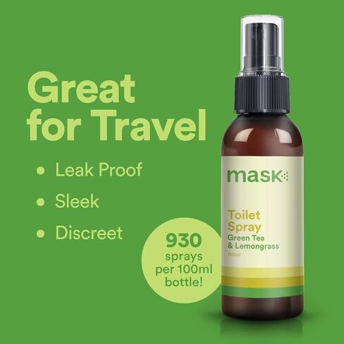 Mask Toilet Spray - Travel Size Bathroom Spray, Pack of 3, Odor Neutralizer Spray, Poop Spray Odor Eliminator, Bathroom Air Freshener, Bathroom Deodorizer - Champagne & Strawberries Scent, 10.2 Fl Oz in Saudi Arabia