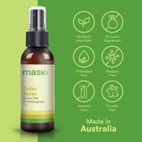 Mask Toilet Spray - Travel Size Bathroom Spray, Pack of 3, Odor Neutralizer Spray, Poop Spray Odor Eliminator, Bathroom Air Freshener, Bathroom Deodorizer - Champagne & Strawberries Scent, 10.2 Fl Oz in Saudi Arabia
