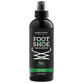 Aromasong Natural Shoe Deodorizer and Foot Spray - 24-Hour Freshness Foot Odor Eliminator for Feet - Extra Strength Fresher for Smelly Shoes & Stinky Feet Spray with Refreshing Scent, 4oz