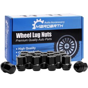 Set of 20, 14x1.5 Wheel Lug Nut Chrome 1.5 Inch Compatible with OEM Factory Camaro Corvette Equinox Impala Wheel