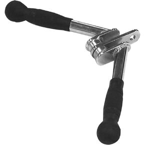 Body-Solid Tools (MB507RG) Pro-Grip V-Bar for Home Gym, Ideal for Biceps and Triceps Exercises, Cable Machine Attachment with Rubber Handle Grips, Gym Equipment for Strength Training