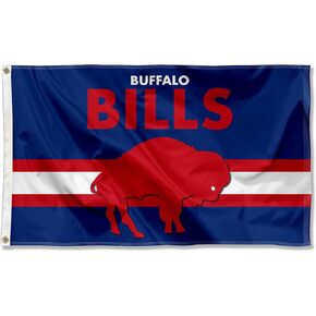 Bills Throwback Vintage Retro 3x5 Banner Flag