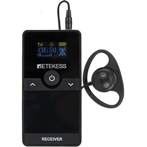 Retekess TT116 Tour Guide System Wireless, Tour Guide Headsets, Adjustable Volume for the Hearing Impaired, Translation Equipment for Factory, School in Kuwait